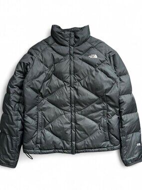 North Face 550 Fill Quilted Goose Down Puffer Black Jacket Women’s XL